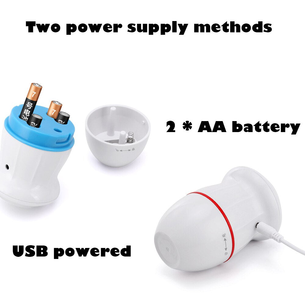 Electric Foot Grinder with USB and AA battery power options.