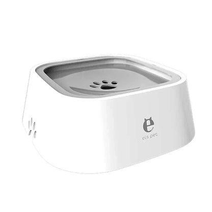  dog water bowl with anti-spill design, slow feeder disk, and durable materials.